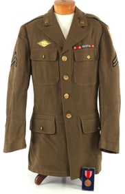 WWII US AIR CORPS WOOL JACKET CHARLES KINGSLEY