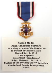 GENERAL SOCIETY OF THE WAR OF 1812 MEMBER BADGE