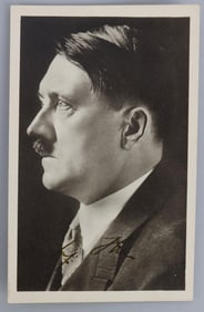 WWII GERMAN REICH ADOLF HITLER SIGNED POSTCARD