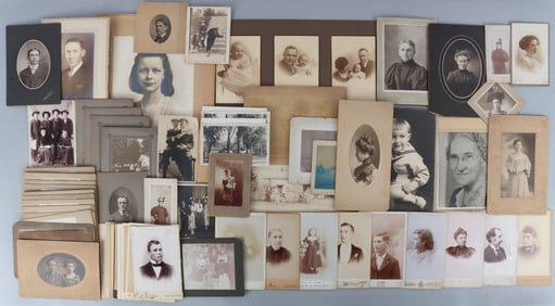 75+ MIDWEST AMERICANA CABINET PHOTO PORTRAIT LOT