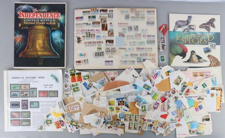 LARGE LOT OF U.S. & WORLD STAMPS FDC COLLECTION