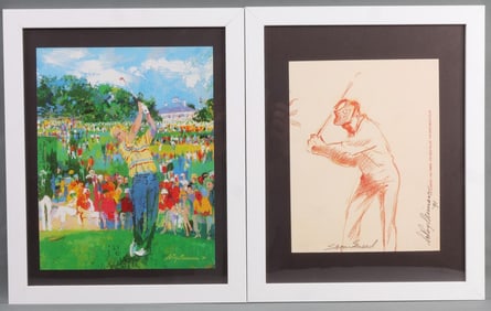 SAM SNEAD LEROY NEIMAN AUTOGRAPH & NICKLAUS PRINT