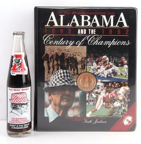 ALABAMA PAUL BEAR BRYANT COCA COLA & VHS VIDEO SET