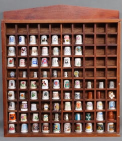 75+ LOT OF PORCELAIN SLIVER BONE CHINA THIMBLES