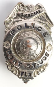 PORT ST. JOE FLORIDA SPECIAL POLICE BADGE