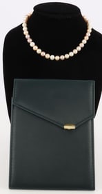 REGAN JEWELERS PEARL NECKLACE WITH 14K CLASP