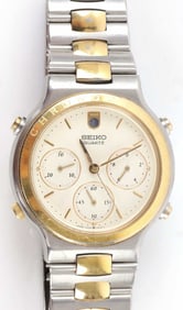 SEIKO QUARTZ CHRONOGRAPH 1987 MODEL 7A34-7019