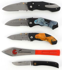 5 KNIFE CRKT CASE SOD BUSTER JR LOT