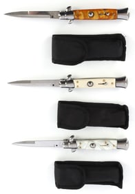 3 ATK ITALIAN SWITCHBLADE KNIFE LOT NIB