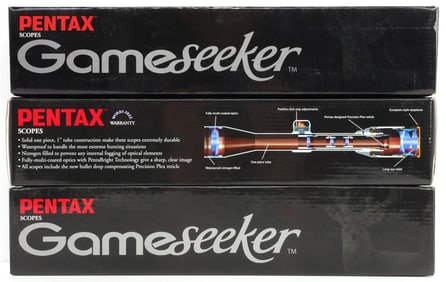 LOT OF 3 PENTAX GAMESEEKER RIFLE SCOPES NIB