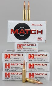 160 RDS 6.5 CREEDMOOR HORNADY ELD MATCH AMMUNITION