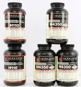 HODGDON RELOADING POWDER H4350 & 4110 LOT OF 5 LBS