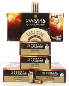 250 RDS .40 S&W 180GR JHP FEDERAL PREMIUM LE AMMO