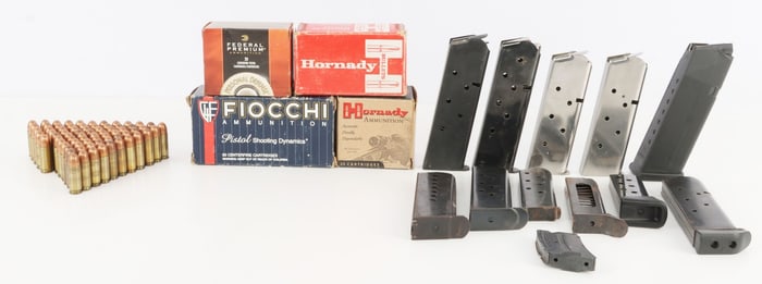197 RDS MIXED PISTOL CALIBER AND MAGAZINE LOT