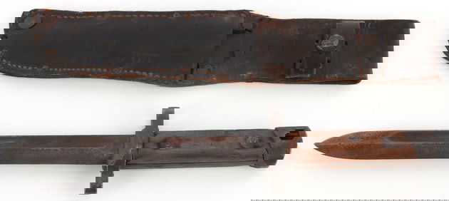 WWII PERSONALIZED 1938 MANNLICHER CARCANO BAYONET