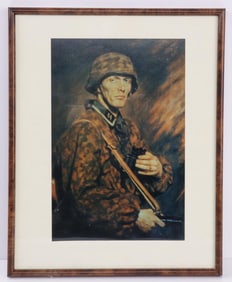 WWII GERMAN THIRD REICH SS OFFICER IN DOT CAMO