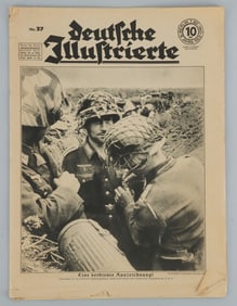1943 DEUTSCHE ILLUSTRIERTE IRON CROSS FRONT PAGE