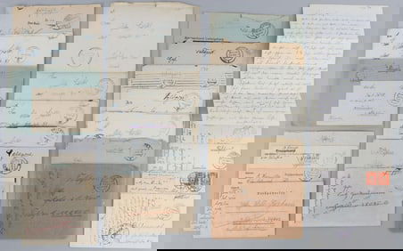 WWII GERMAN THIRD REICH HANDWRITTEN FIELD POSTS