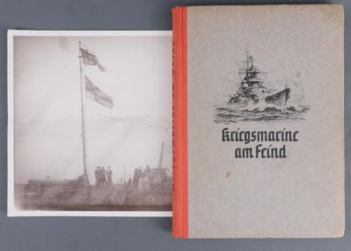 WWII GERMAN THIRD REICH KRIEGSMARINE BOOK & PHOTO