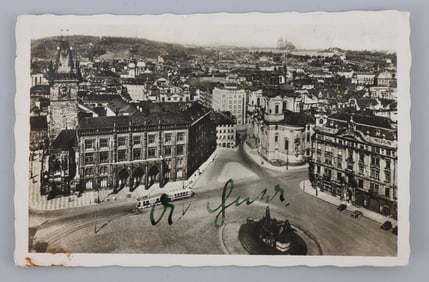 WWII GERMAN THIRD REICH GOEBBELS SIGNED POSTCARD