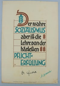 WWII GERMAN THIRD REICH GOEBBELS HIMMLER AUTOGRAPH