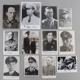 LOT 12 WWII GERMAN REICH SS WEHRMACHT SIGNATURES