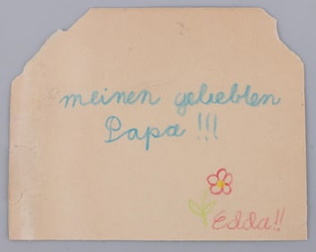 EDDA GOERING CHILDHOOD ART WORK 1945 SIGNED