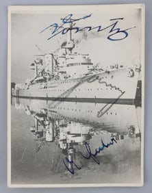 WWII DOENITZ GOERING GOEBBELS SIGNED PHOTOGRAPH