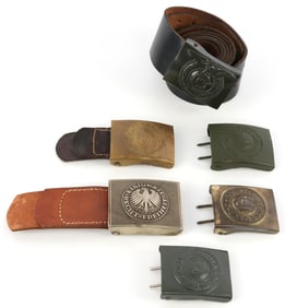 LOT OF 7 WWII GERMAN THIRD REICH BELT BUCKLES