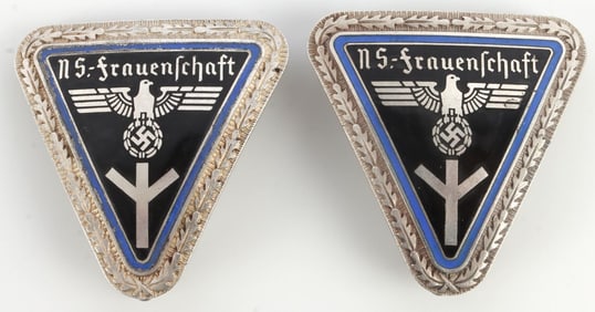 WWII GERMAN THIRD REICH FRAUENSHAFT LEADER PINS