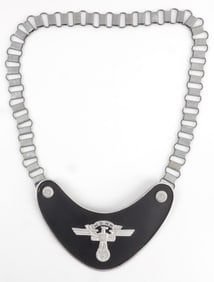 WWII GERMAN THIRD REICH NSFK GORGET WITH CHAIN