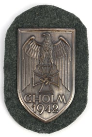 WWII GERMAN THIRD REICH CHOLM SLEEVE SHIELD 1942