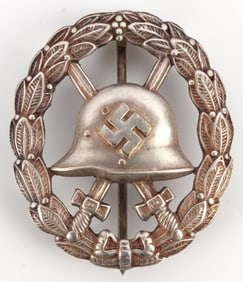 WWII GERMAN SILVER WOUND BADGE CUT OUT
