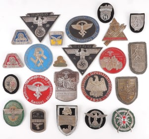 WWII GERMAN THIRD REICH BADGE PLAQUE SHIELD LOT