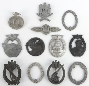 WWII GERMAN THIRD REICH BADGE LOT