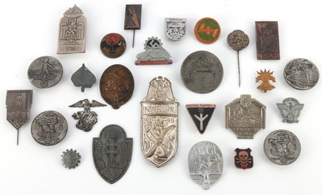 WWII GERMAN THIRD REICH TINNIS BADGE LOT