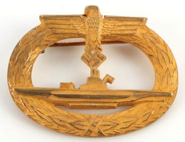 WWII GERMAN KRIEGSMARINE U BOAT BADGE