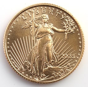 2023 GOLD 1/10 OZT AMERICAN EAGLE BU COIN