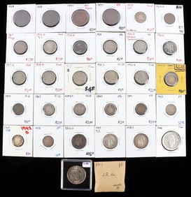 DEALERS LOT OF 42 COINS MERCURY DIME LARGE CENT