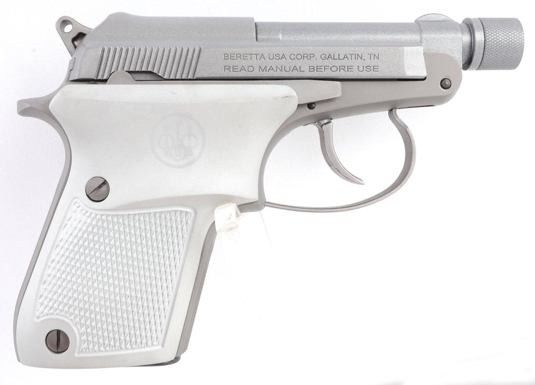 BERETTA 21A BOBCAT GHOST BUSTER .22LR PISTOL NIB: New in box Beretta 21A Bobcat Ghost Buster semi-automatic DA/SA carry pistol. Model SPEC0699A. Includes one (1) 7-round magazine. Threaded 2.9-inch barrel (1/2 X 28). Tip-up barrel functionality for c