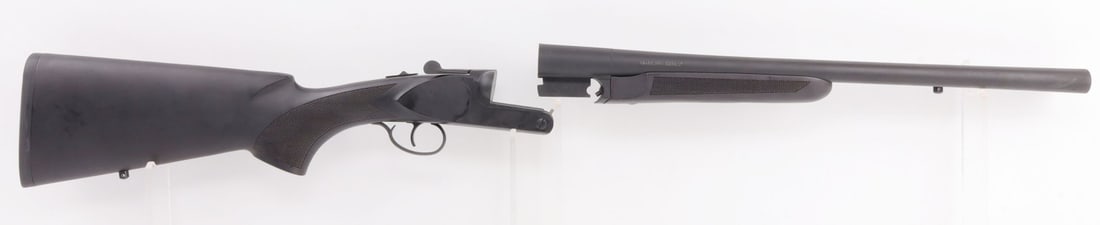 CHARLES DALY 500 COACH GUN 12GA SXS SHOTGUN NIB: New in box Charles Daly 500 Side-by-Side Coach break-action extractor shotgun, 12 gauge, 3-inch chamber. MPN 930.385. 20-inch barrel. Includes interchangeable tactical pistol grip and field buttstock,