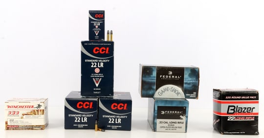 3358 ROUNDS .22LR RIMFIRE AMMUNITION CCI FEDERAL