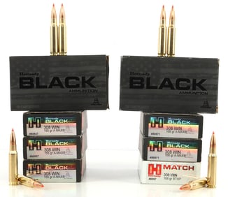 160 RDS HORNADY 308 WIN MIXED GRAIN AMMO LOT