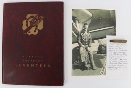 WWII TORPEDO SQ 17 USS HORNET FIRED 30 CAL SHELL