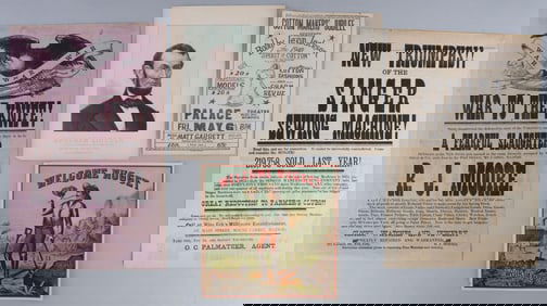 LOT OF 5 VINTAGE POSTERS ADVERTISEMENTS LITHOS