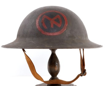 WWI US DOUGHBOY MODEL 1917 HELMET 27TH DIVISION