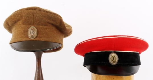 LOT OF 2 WWI RUSSIAN CIVIL WAR VISORS