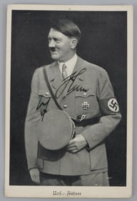 WWII GERMAN THIRD REICH ADOLF HITLER SIGNATURE