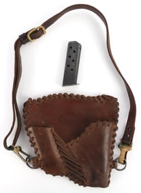 WWII GERMAN NAMED WALTHER PPK HOLSTER