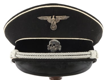 WWII GERMAN THIRD REICH WAFFEN SS PEAK VISOR CAP